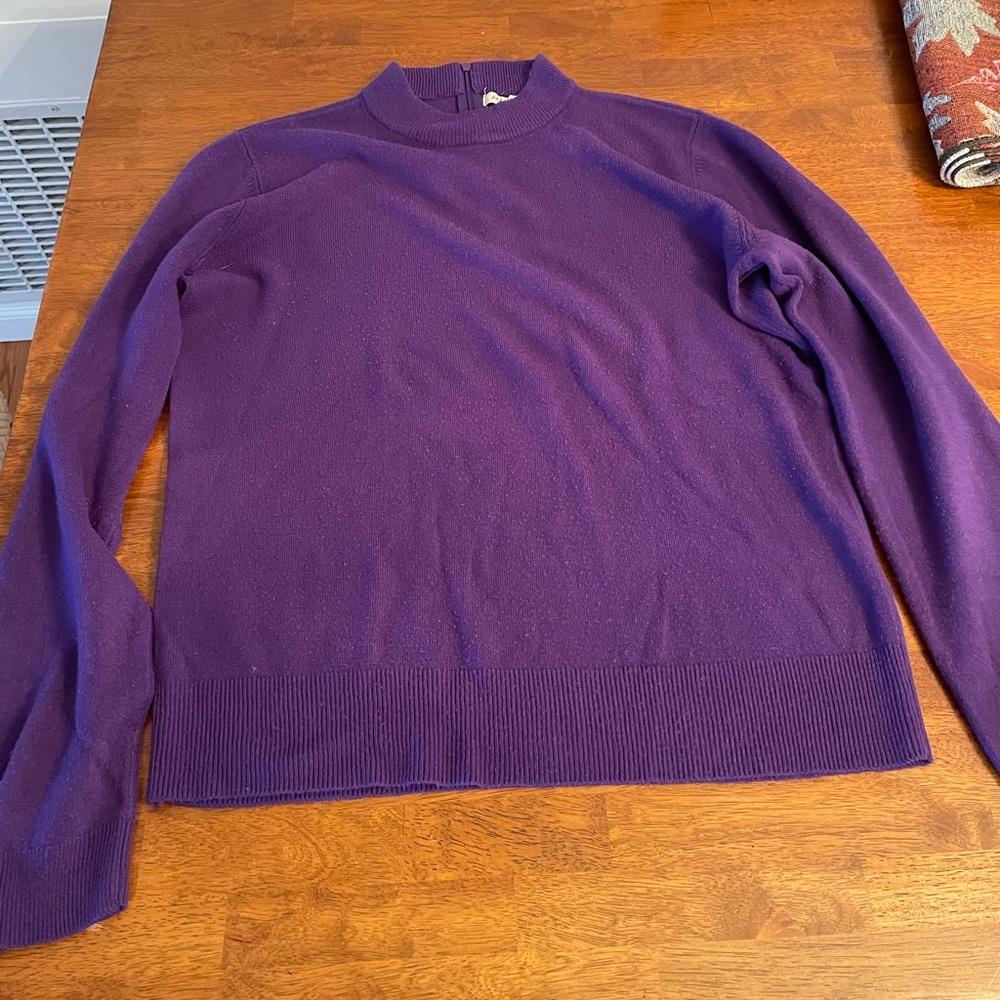 Purple Vintage Sweater Debbie Morgan Size Petite Large